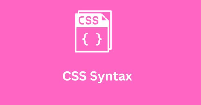CSS Syntax