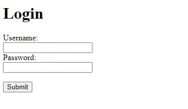 login system using php and html