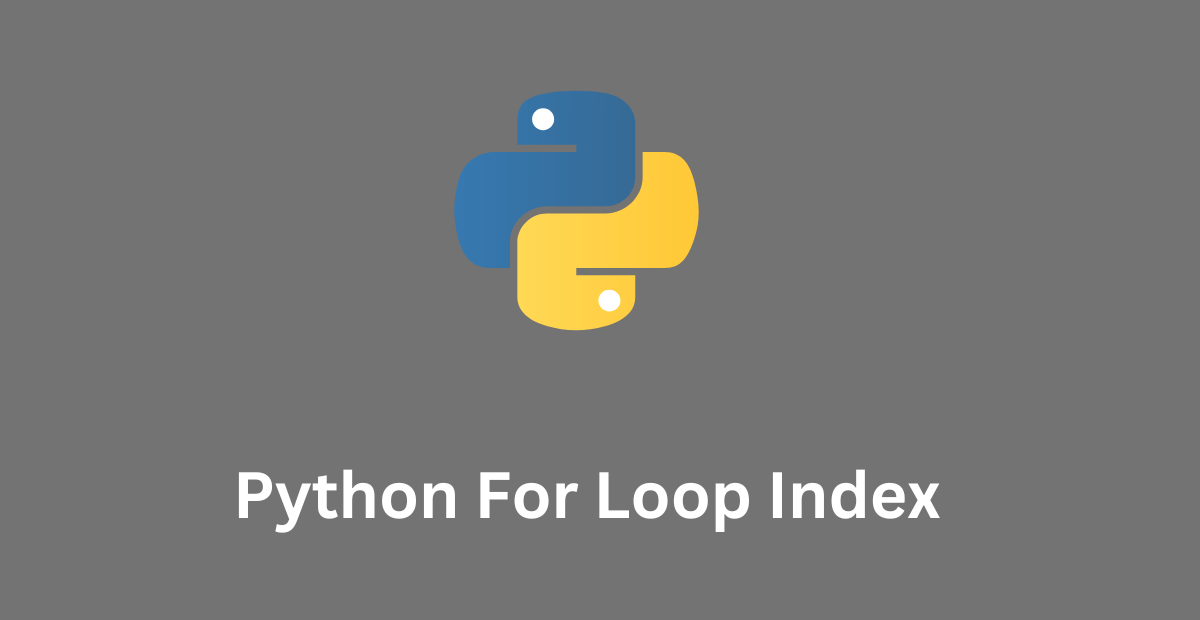 Python For Loop Index