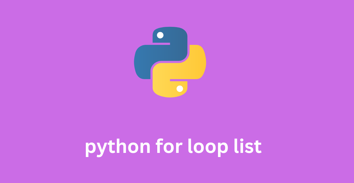 Python For Loop List